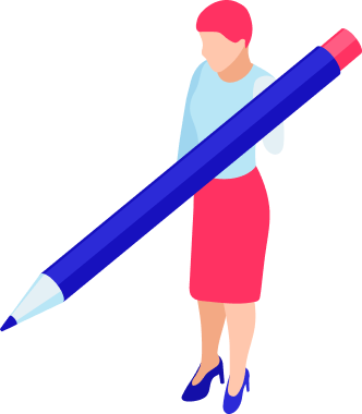 Pencil woman